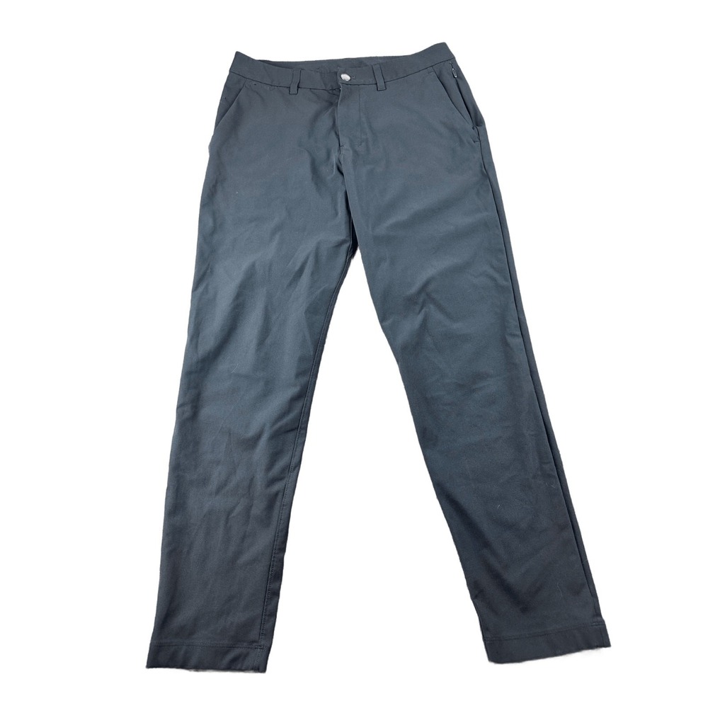 Lululemon Chino Pants Men 30 Gray ABC Commission Slim Solid Warpstreme Preppy